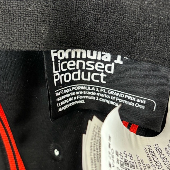 Formula 1 F1 Grand Prix Logo Baseball Cap Black Cap with Red Logo - Picture 10 of 15